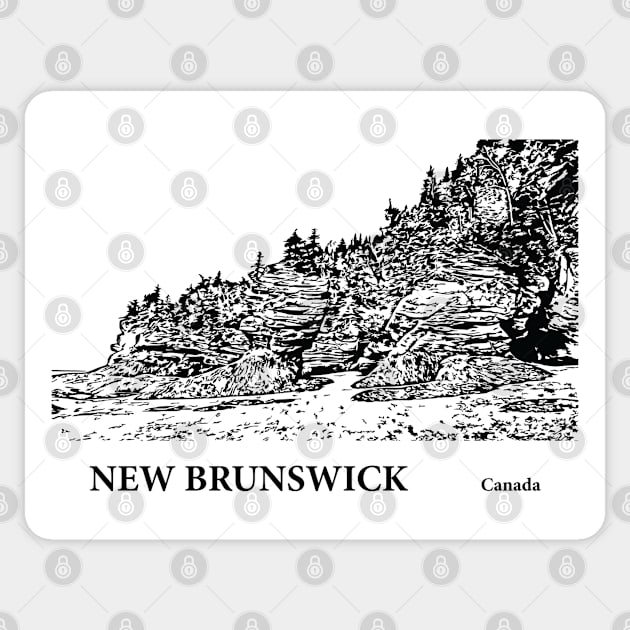 New Brunswick Canada Sticker by Lakeric